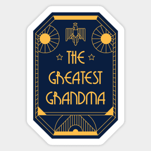 The Greatest Grandma - Art Deco Medal of Honor Sticker